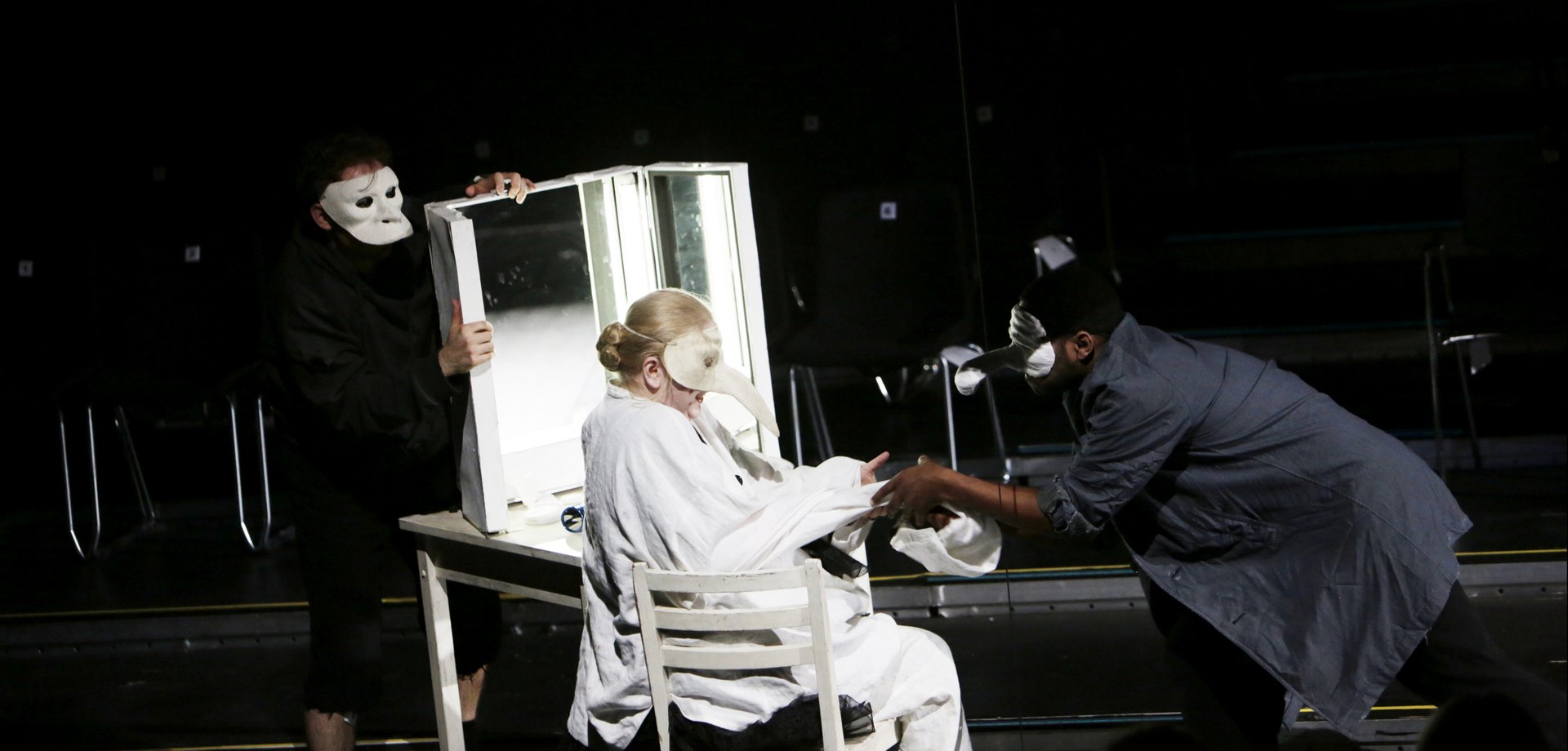"Pierrot Lunaire" 2016, Bühnenbild von Mara Lena Schönborn, Foto: Paul Leclaire